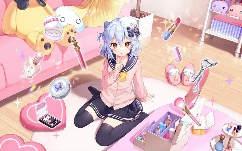 可爱萌系动漫美女桌面壁纸_卡通动漫_壁纸下载_美桌网