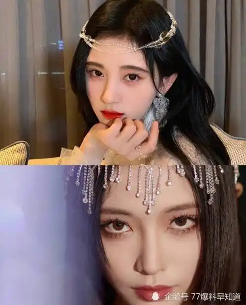 许佳琪学人精,再三模仿鞠婧祎妆发造型,看完对比照真是一模一样_古装