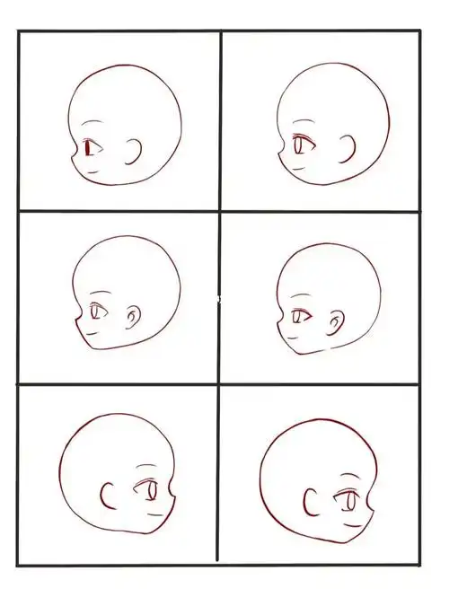 q版正侧脸画法笔记