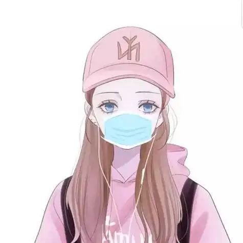女生戴口罩头像