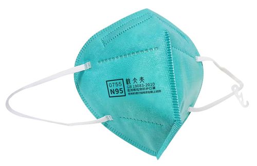 n95医用口罩防护独立包装防病毒医护用一次性 绿色 岐大夫n95独立包装