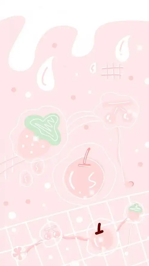 超可爱的草莓壁纸吖