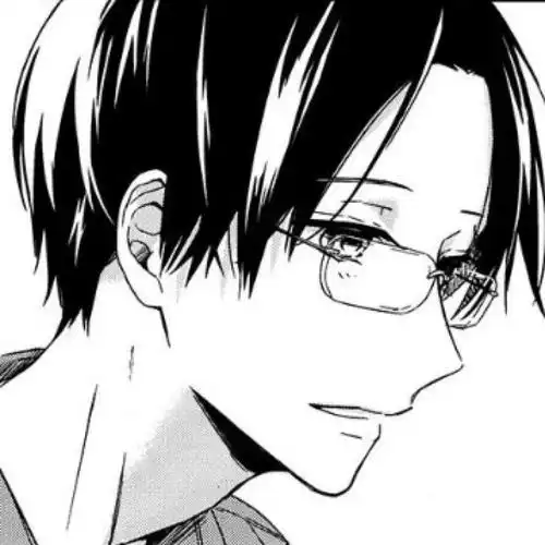 动漫男头,手绘插画,黑白,眼镜男_boy zone.b&w