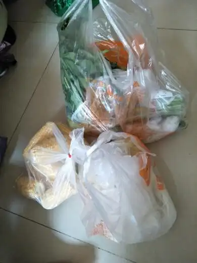 买菜回来了 准备做饭.