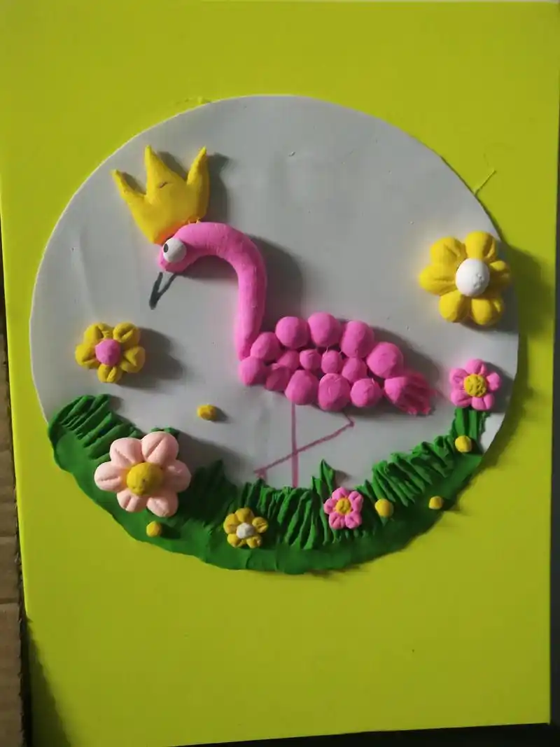 幼儿教师手工彩泥作品画  - 404322151796 - 抖音