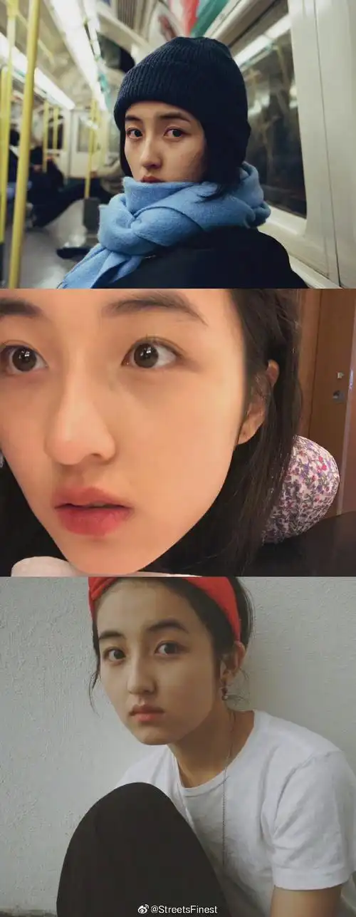 张子枫晒素颜自拍