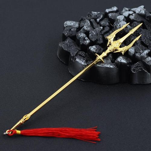 斗罗大陆手办斗罗动漫周边瀚海版唐三海神三叉戟合金模型摆件金属玩具