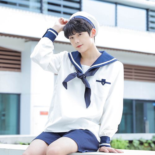 木村叔原创刺绣知立高校水手服男生春季日系dk/jk制服正版中间服