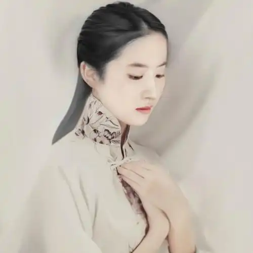 民国风安静简约美人头像