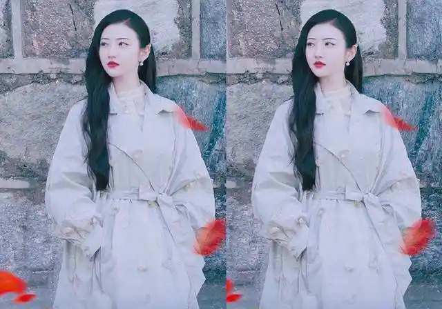 《司藤》景甜的造型好多,白色风衣好温柔,这套纱裙太美了!插图2