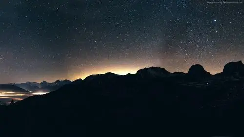 自然风景 69  晚上,天空,山,8k(水平)1280x800分辨率查看 高清鲜揪