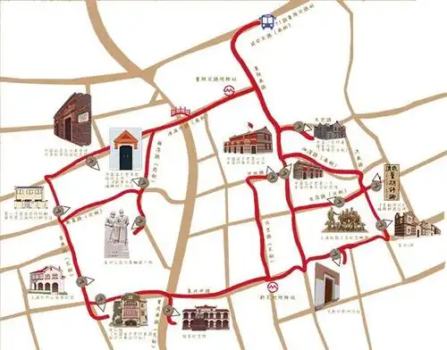 上海首条红色经典步道建成,7.1公里串联14处红色景点