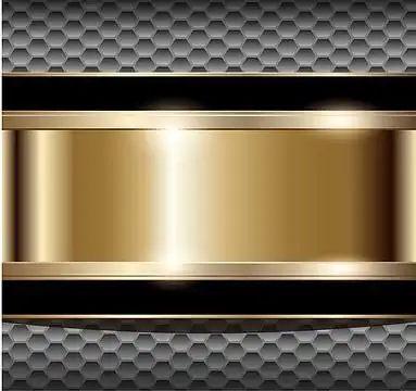 金色灰色金属质感矢量背景