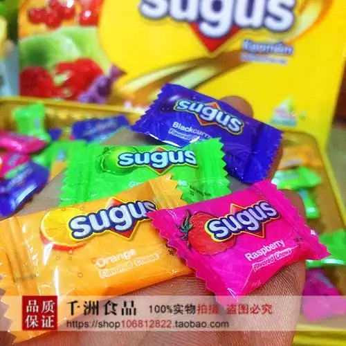 包邮马来西亚进口sugus瑞士糖192g礼盒装休闲糖果婚庆送礼佳品