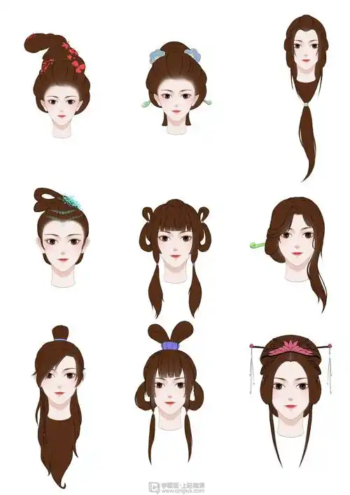 古风女性的发型设计