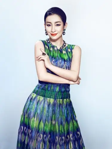 秦海璐美艳红唇明星图片