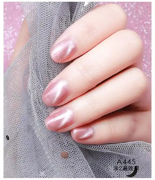 美潮猫眼甲油胶果冻猫眼胶粉色指甲油裸色美甲胶2020年新款流行色