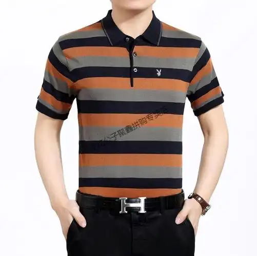 品牌: 花花公子(playboy) 商品名称:花花公子短袖t恤男中年男士t恤衫