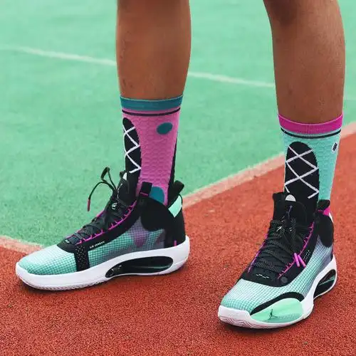 篮球袜preflightaj34专业配袜运动潮流篮球袜子高筒运动袜