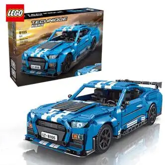 乐高lego官方品牌旗舰积木拼装野马跑车积木gt500福特蝰蛇大号送男生