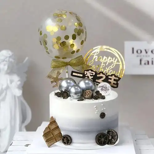 生日蛋糕模型仿真2021新款网红一家之主情景暴富仿真水果