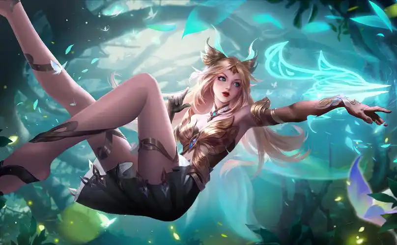 王者荣耀艾琳一图 女武神去布料 - 空间壁纸网