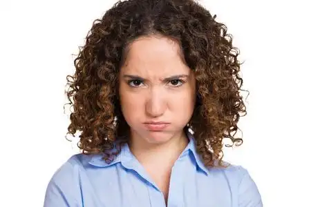 生气, 脾气暴躁, 年轻的女人照片