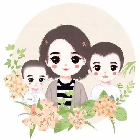 单身妈妈带着儿女头像 女生头像图片大全 -【爱个性】