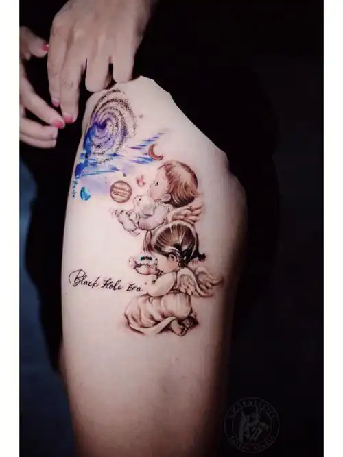 太有爱了06天使纹身