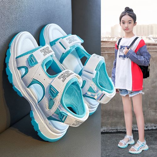 女童运动凉鞋夏款2022新款夏季中大童女女孩凉鞋