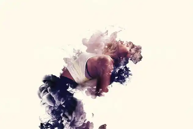 涌动的烟雾动画照片海报特效ps动作16素材网精选工具模板 ephemera