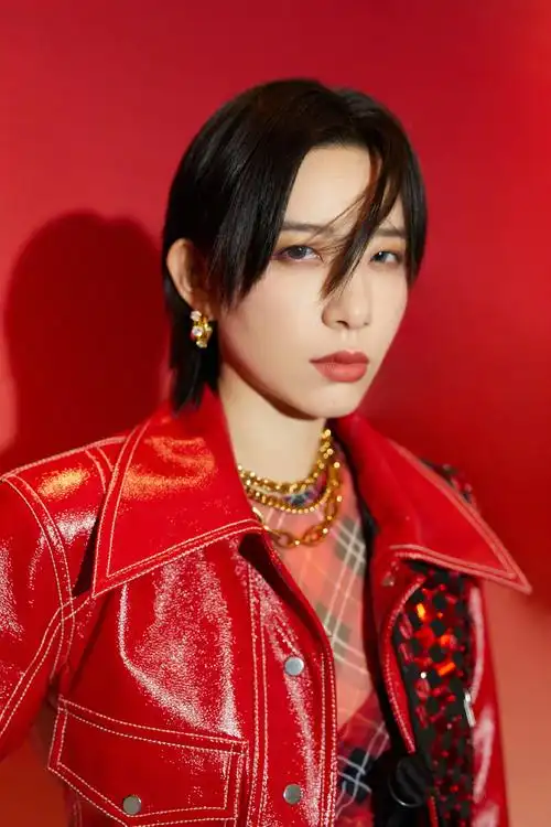 李斯丹妮假装自己穿了晚礼服