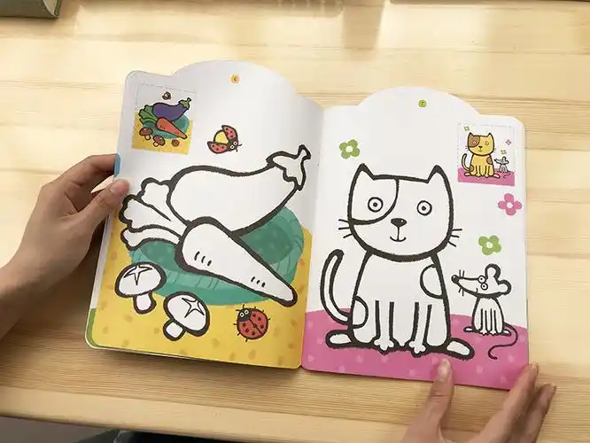 邦臣小红花儿童涂色绘本画画书0-3岁2宝宝学画画启蒙入门画画书籍3-6