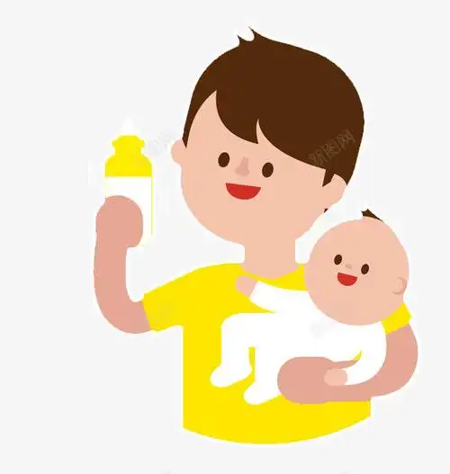 com 人物插图 图标 手绘 手绘人物插画简约图标父亲节新手奶爸免费