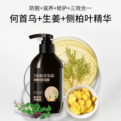 何首乌生姜防脱发洗发水育发液精油侧柏叶生发增发控油倩滋洗发露