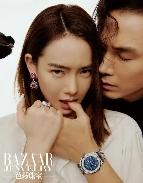 上游时尚|戚薇×李承铉《芭莎珠宝》大片,高级秀恩爱方式你get了吗?