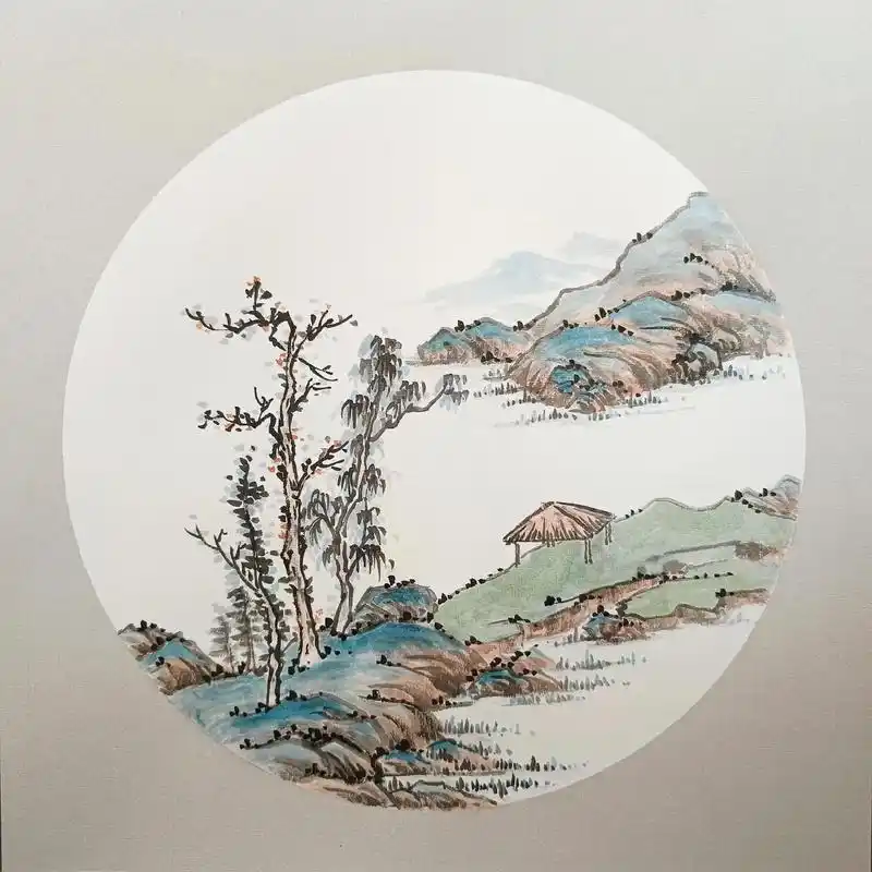 国画山水Ι简单的山水小品(附步骤图)#国画 #一起学画画 # - 抖音