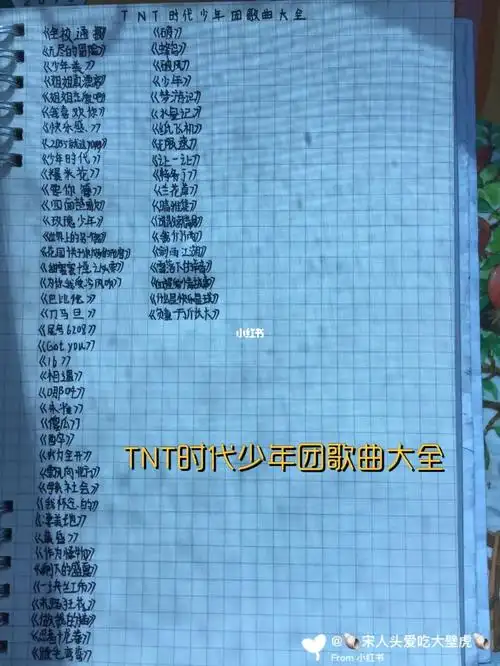 tnt时代少年团歌曲大全