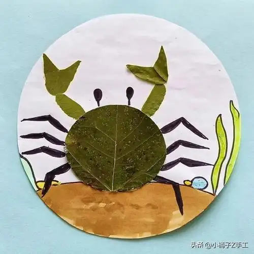 树叶拼图(6款创意树叶拼贴画 几分钟就搞定 幼儿园手工作业家长再也不