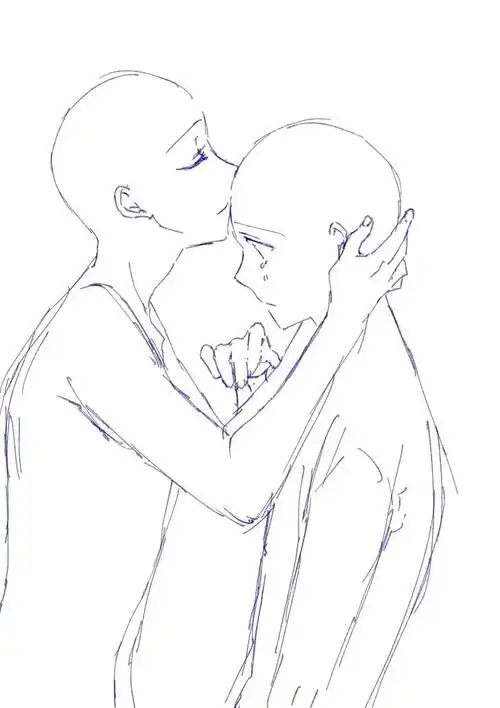 板绘素材是动作是顾盼生辉吧