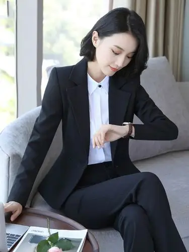 ol风西服职业装套装女装时尚女士正装工装西装商务气质2019
