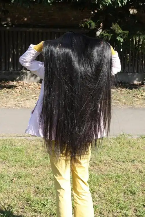 剪下燕子妹妹黑亮柔顺的长发来来往往25