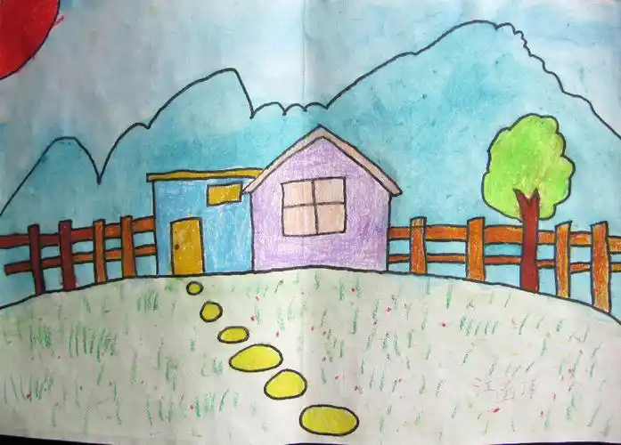 作者江函瑾 儿童画 9岁 推荐人 巫喜燕