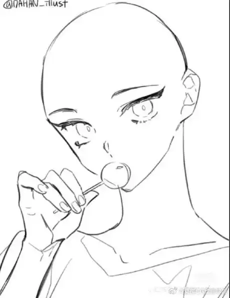 绘画参考#绘画超话#绘画素材#单人大头模板参考
