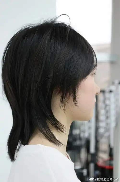 鲻鱼头 狼尾 亚比风短发 女生短发  日系层次感短发,太适合圆脸方脸的