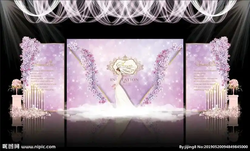 婚礼喷绘素材设计图__效果图_环境设计_设计图库_昵图网nipic.com