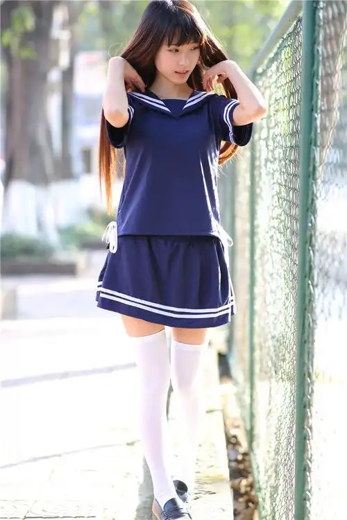 日本水手学生服装cos校服表演海军服公主裙女仆装 动漫服装