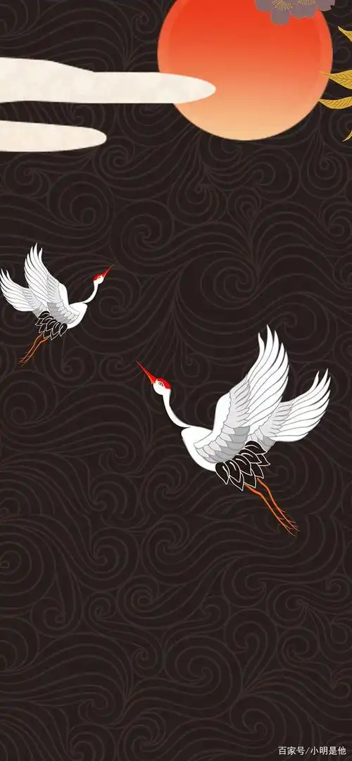 中国风,唯美仙鹤