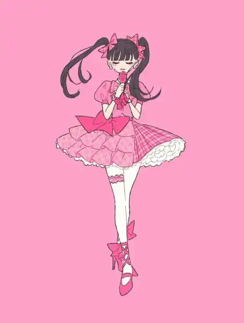 少女全身照,临摹素材