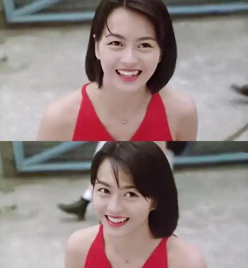 而梁咏琪的这张长发美照也是她在参演《赌神3之